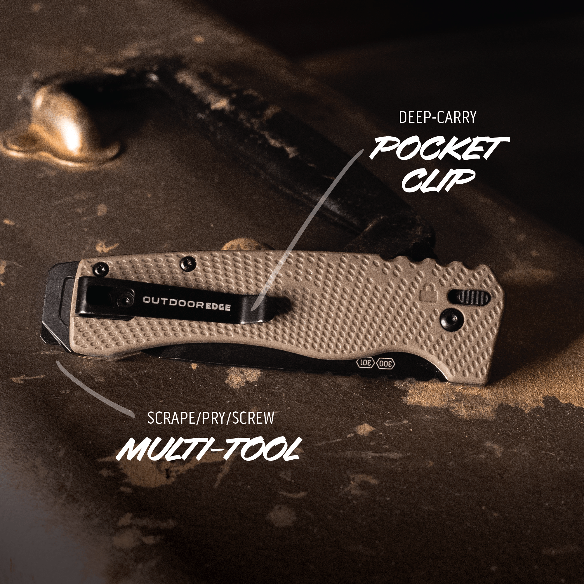 Outdoor Edge Razor XD1 Arbeitsmesser 3.0 Zoll Wechselklinge