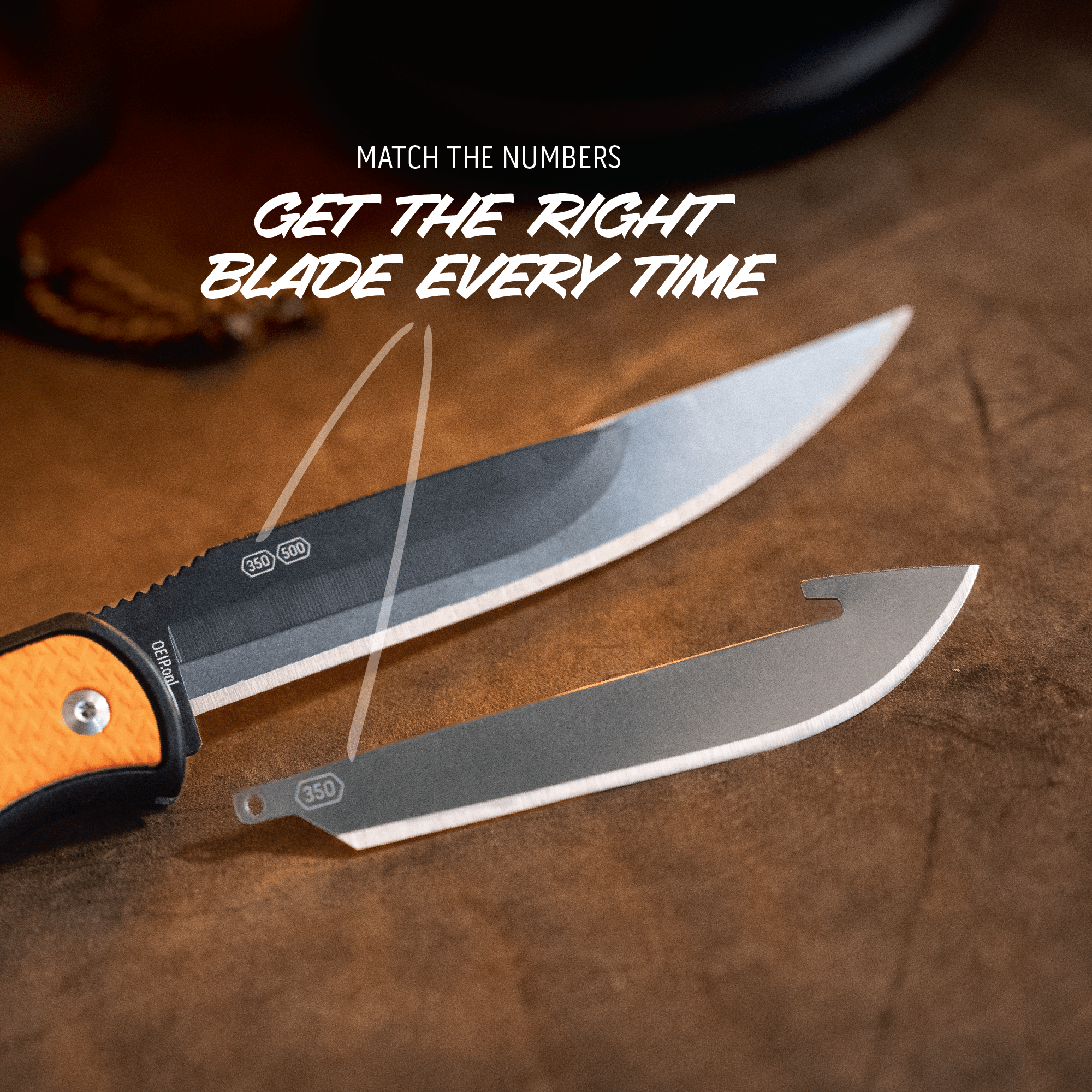 Outdoor Edge RazorBone Klappmesser Blaze Orange 6 Klingen