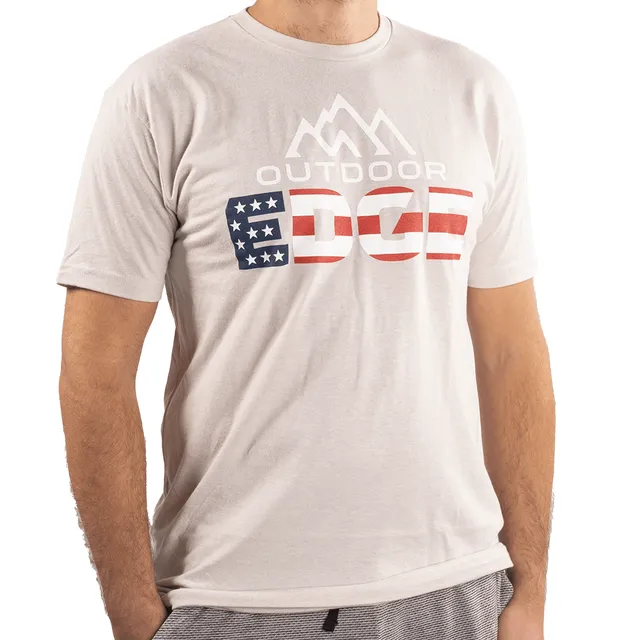 Outdoor Edge American Flag T-Shirt Baumwolle S–XL