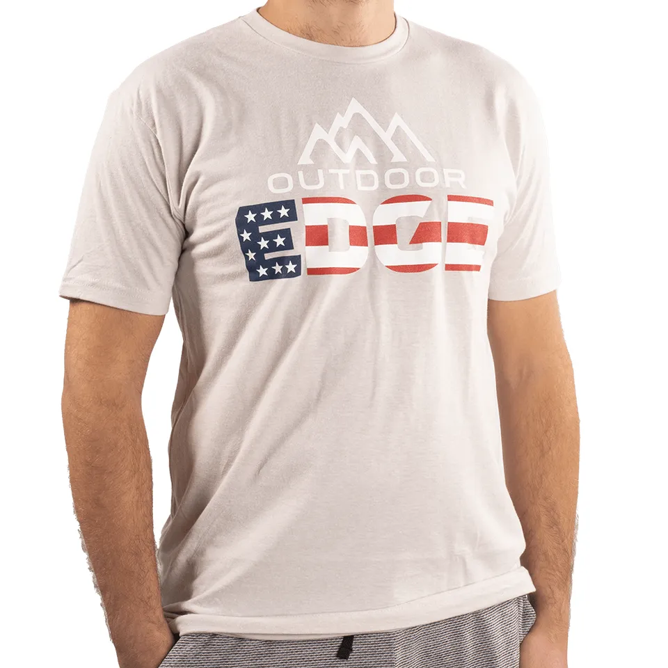 Outdoor Edge American Flag T-Shirt Baumwolle S–XL