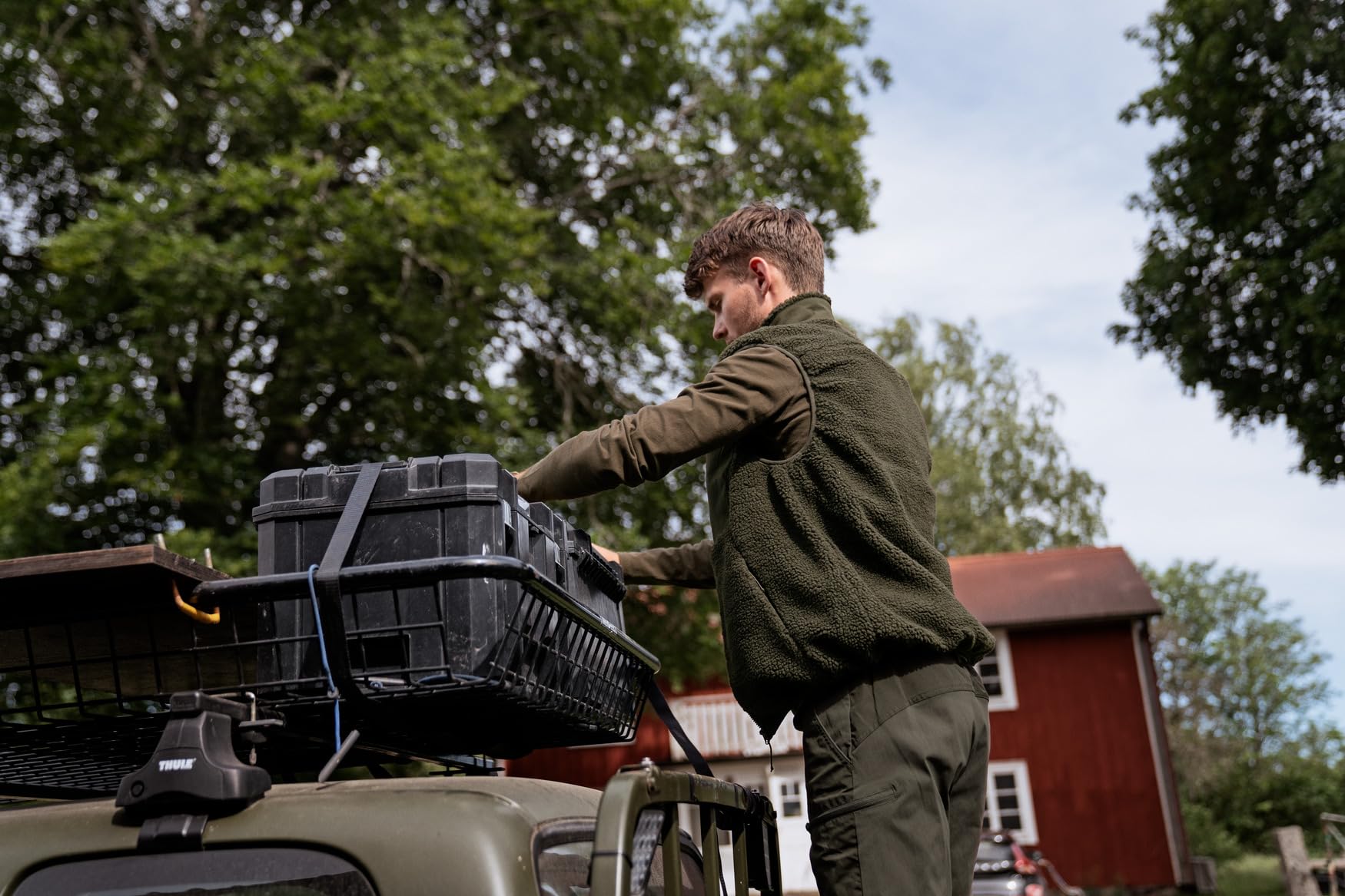 Härkila Fjell Polar Weste Rosin Teddyfleece Brusttasche