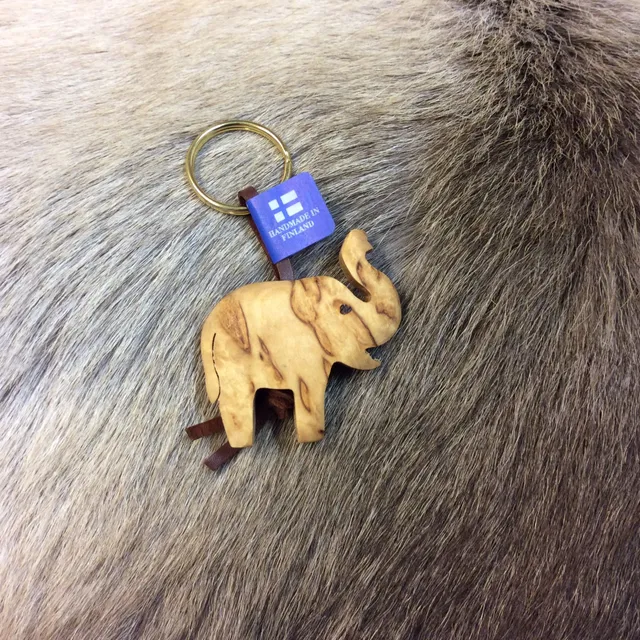 Wood Jewel 333 Schlüsselanhänger Elefant Birke