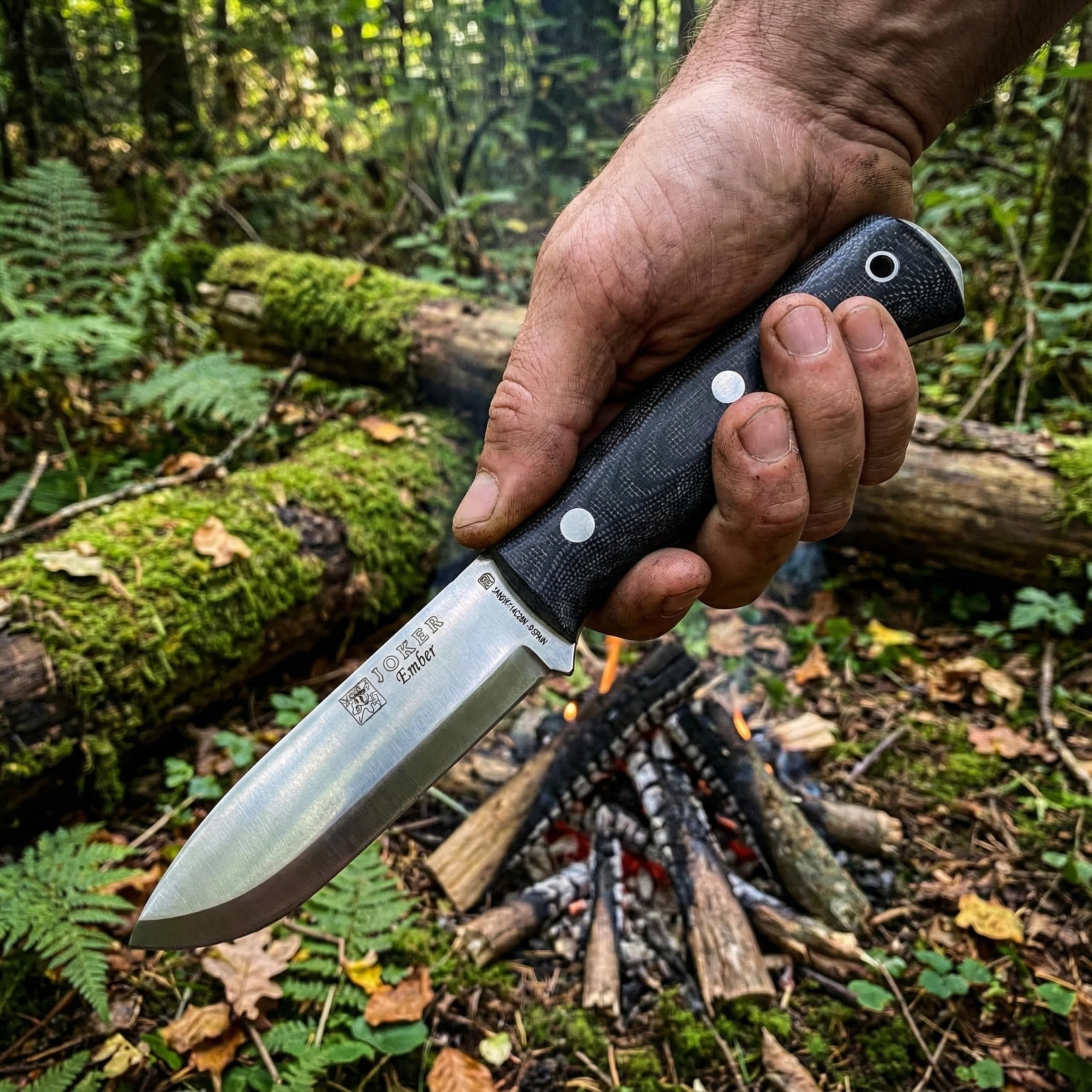 Joker Ember Scandi CM122 Survivalmesser Micarta 10,5 cm