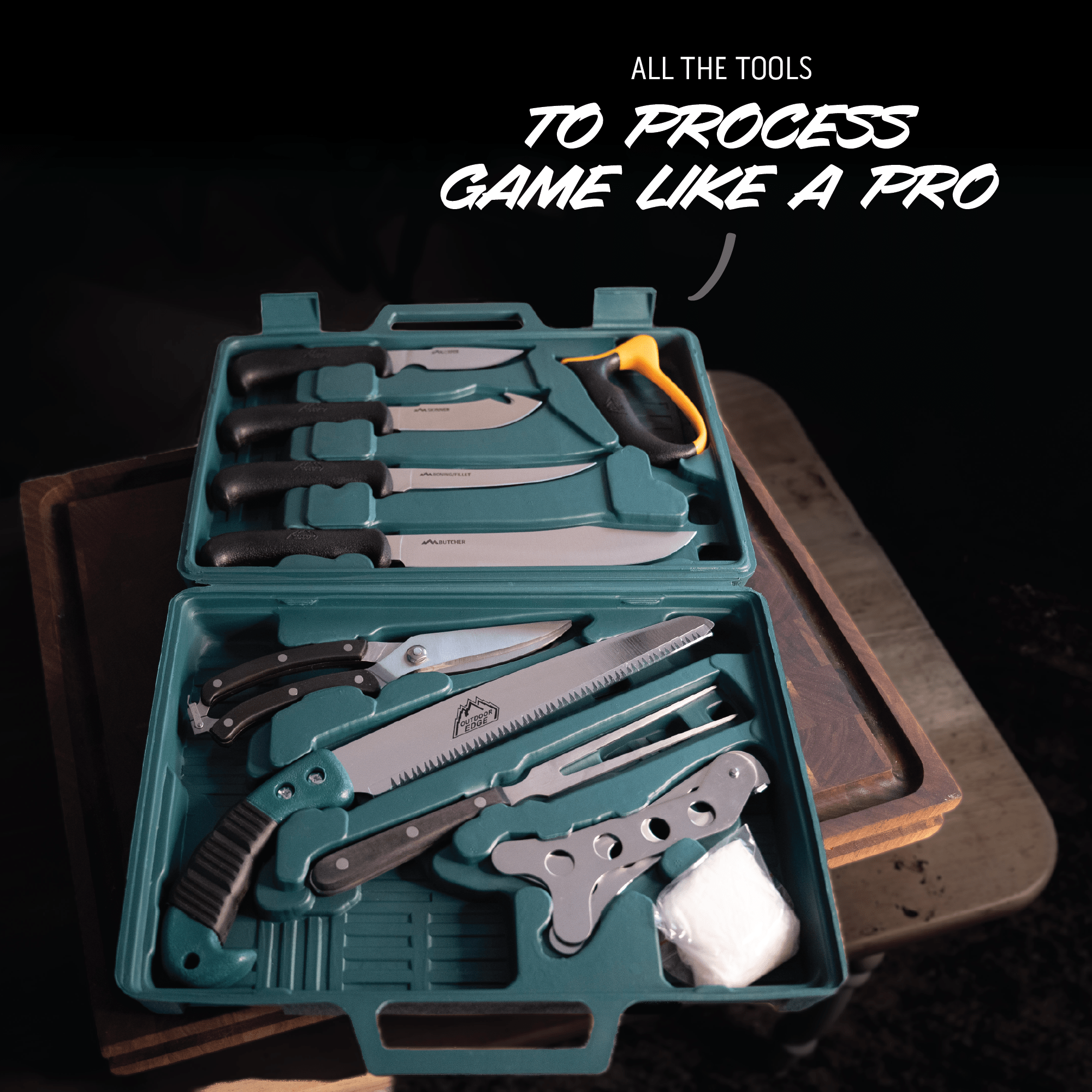 Outdoor Edge GameProcessor Aufbrech-Set 12-teilig TPR