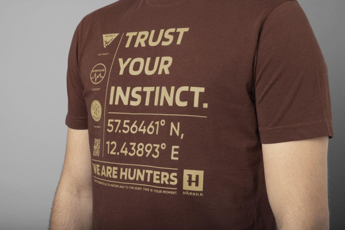 Härkila Instinct S/S T-Shirt Burgundy Kurzarm