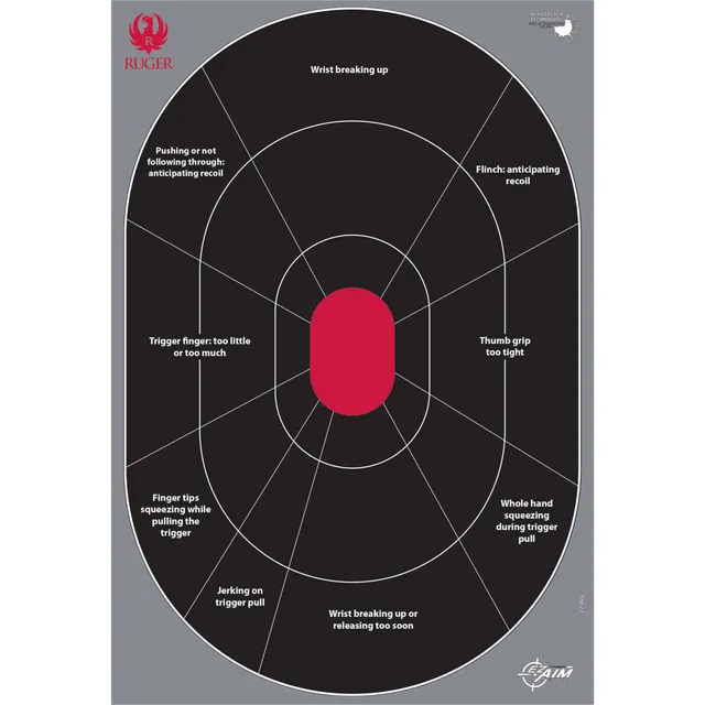 Ruger Splash Handgun Trainer Zielscheiben 5er Pack 30x46 cm