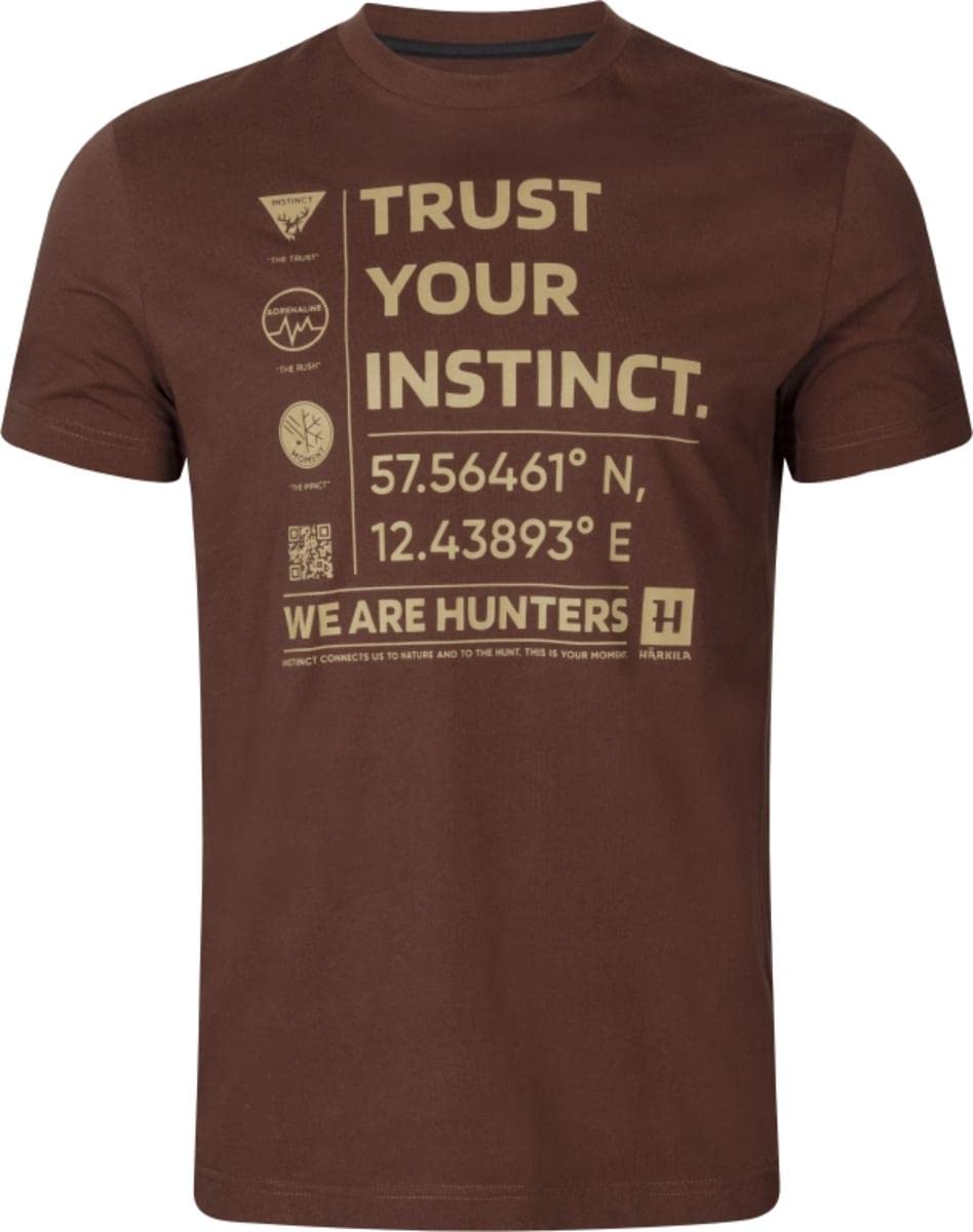 Härkila Instinct S/S T-Shirt Burgundy Kurzarm