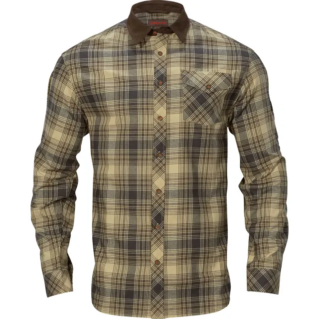 Härkila Driven Hunt Flannel Hemd Kariert Wollmix Braun
