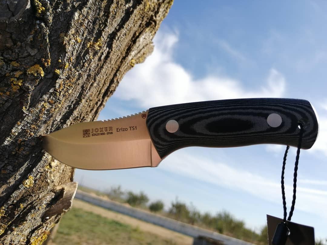 Joker Erizo TS1 CM81 Survivalmesser 7,5 cm Micarta
