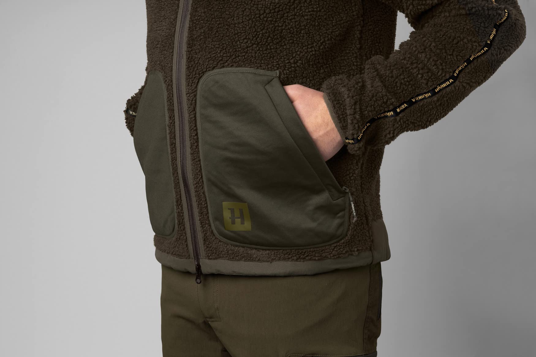 Härkila Rurik Teddy Fleecepullover S lautlos