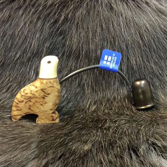 Wood Jewel Kerzenlöscher Birke Schneehuhn Metall