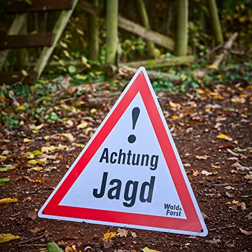 Wald & Forst Achtung Jagd Warnschild 3er-Pack reflektierend