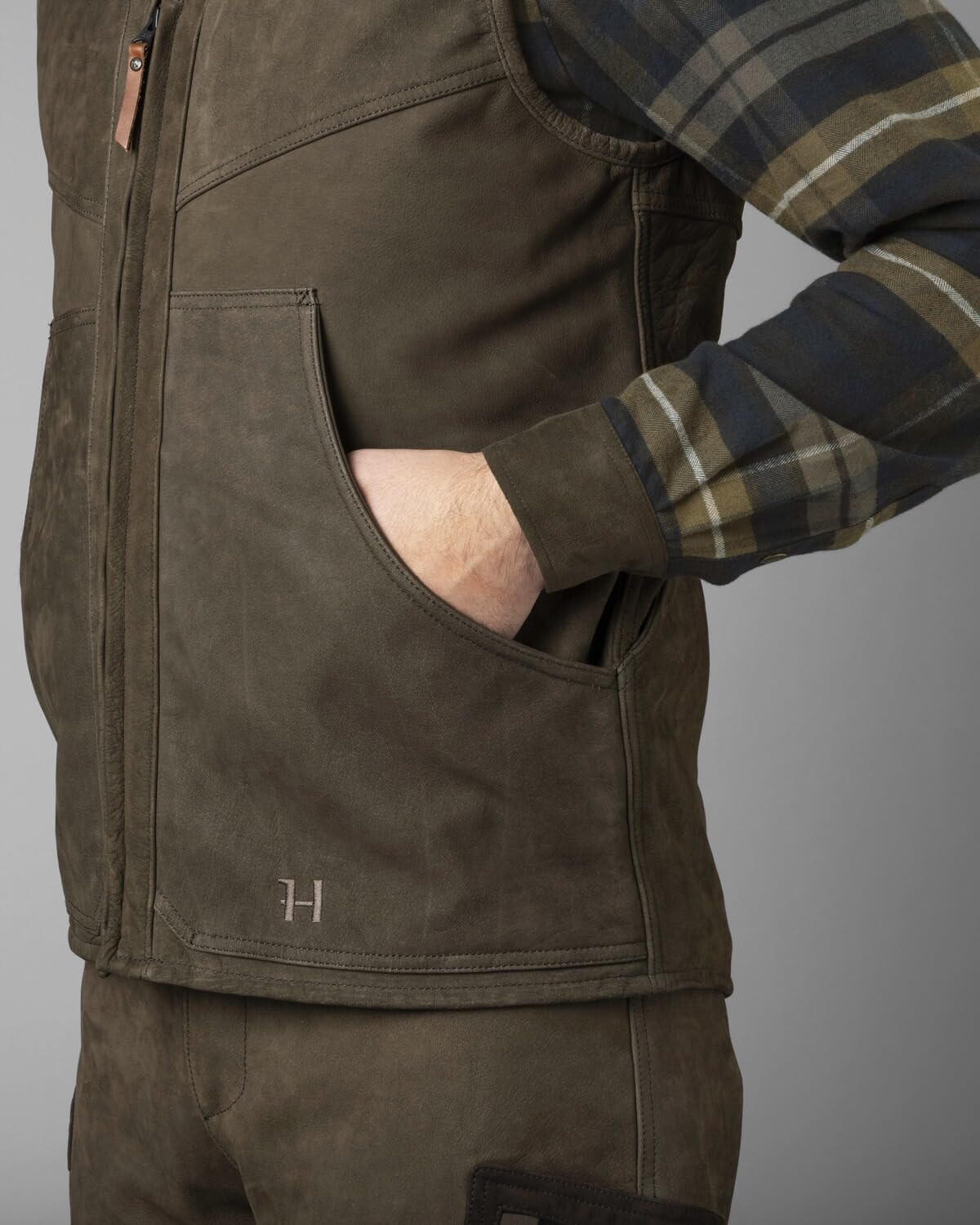 Härkila Pro Hunter Leder Weste 54 braun
