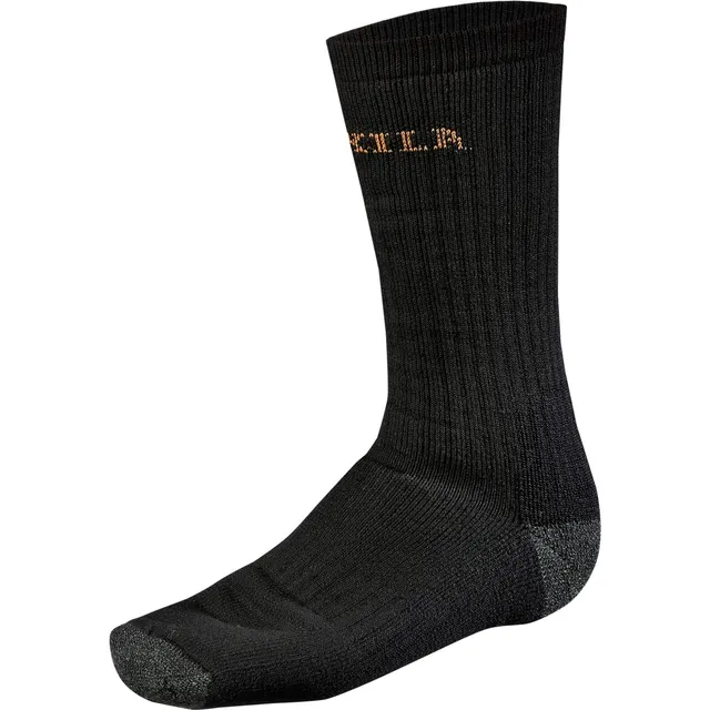 Härkila Expedition Socke Schwarz Merinowolle