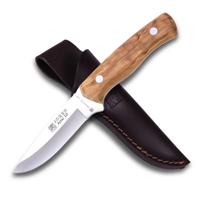 Joker Arrui CO60 Jagdmesser 10 cm Olivenholz
