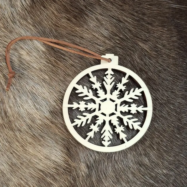 Wood Jewel L10-11 Hiutale Christbaumanhänger Espe