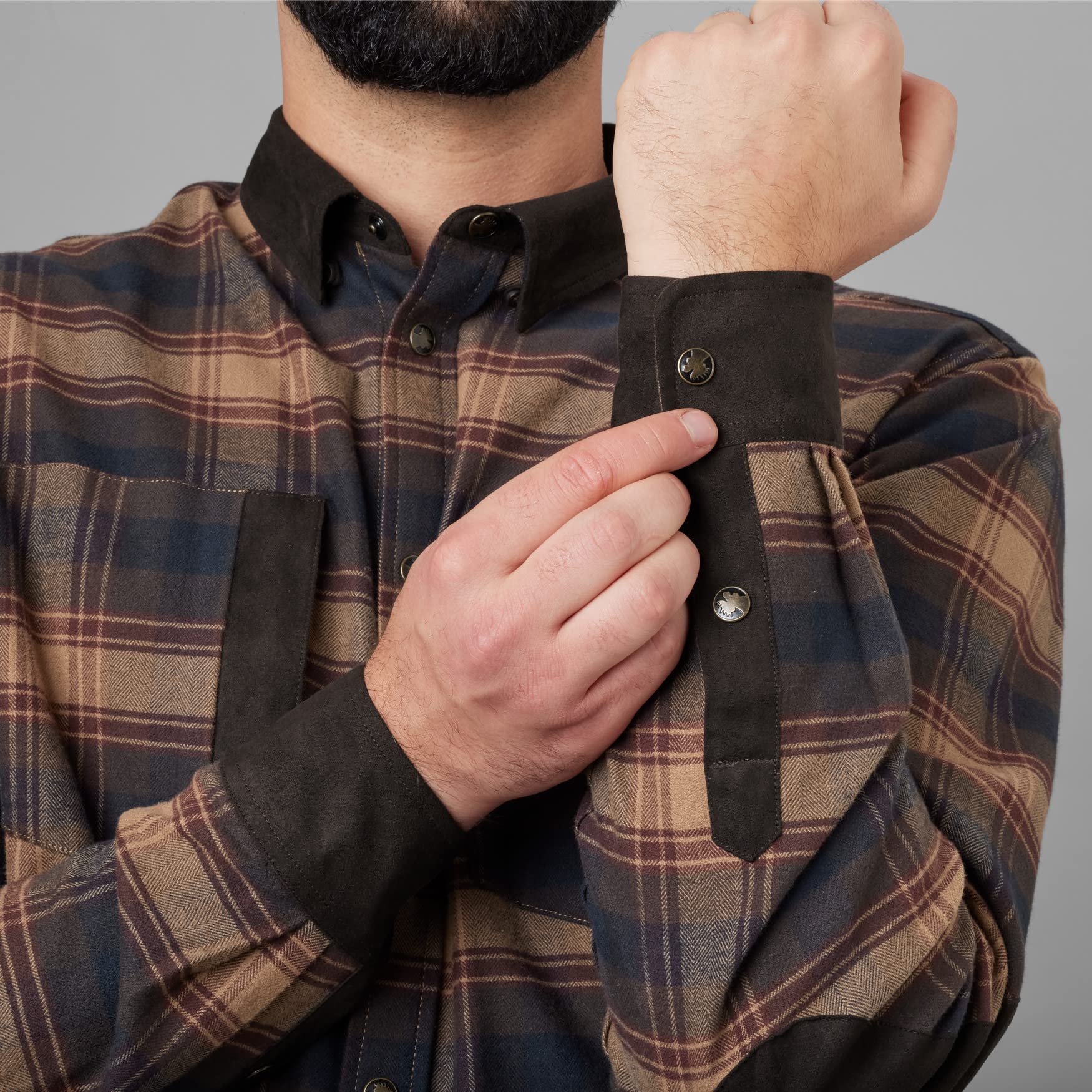 Härkila Aivak L/S Flanellhemd Check kariert dehnbar