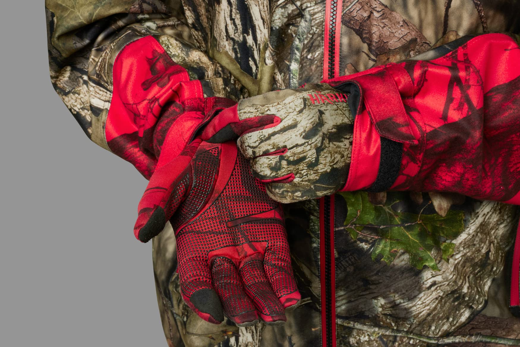 Härkila Moose Hunter 2.0 Fleece Handschuhe Camo Gr. M Touch