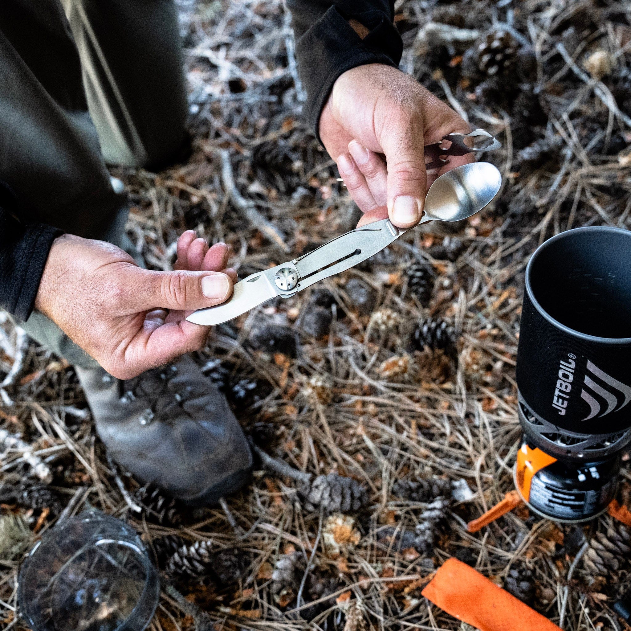 Outdoor Edge ChowPal Camp Besteck Klappbar Edelstahl