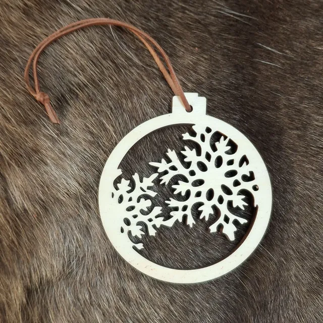 Wood Jewel L10-1 Christbaumschmuck Schneeflocken Espe