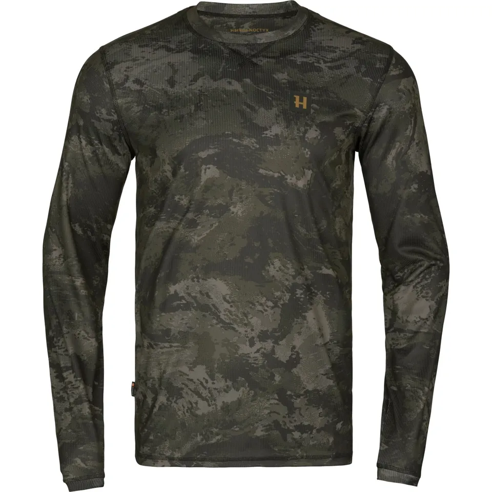 Härkila Noctyx Camo L/S T-Shirt Langarm Tarn