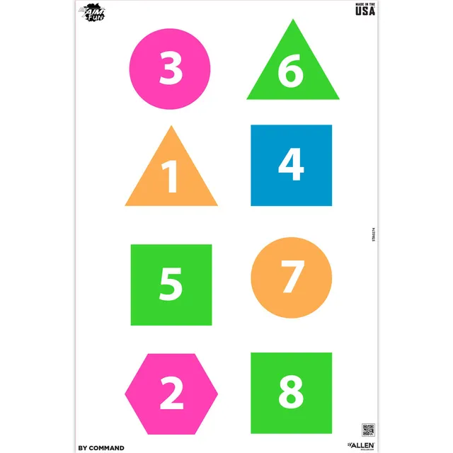 Allen EZ Aim Fun Group Schießscheiben 8er bunt 30x45cm