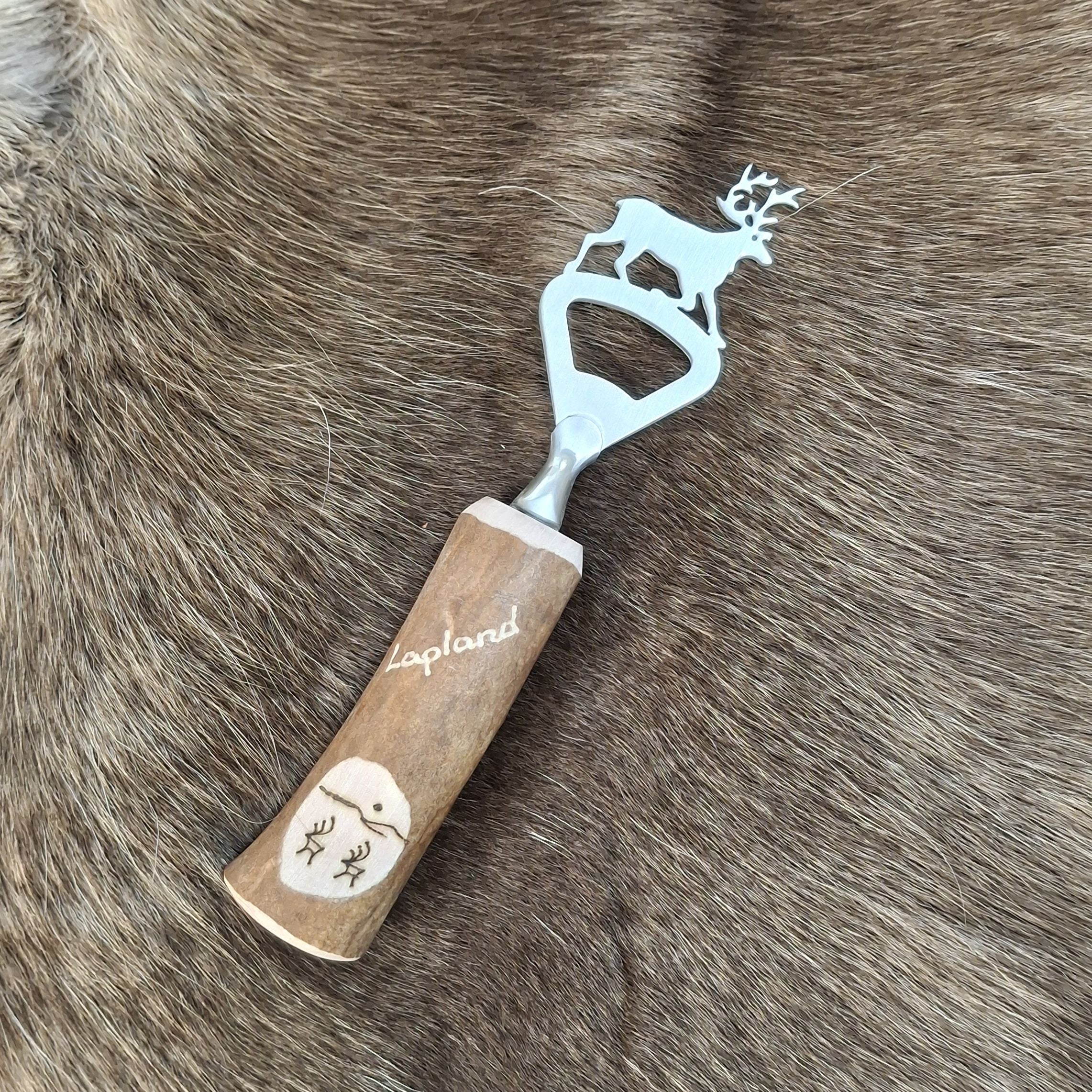 Wood Jewel Pätkä Flaschenöffner Rentierhorn