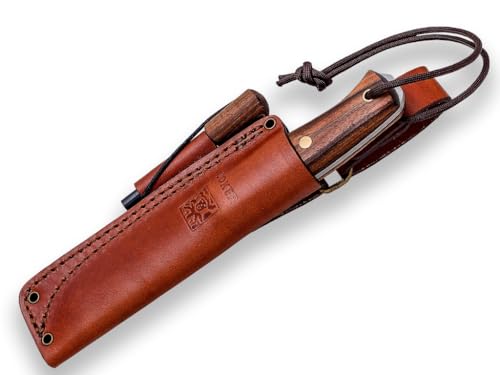 Joker Ember CN122-P Jagdmesser Walnuss Feuerstahl