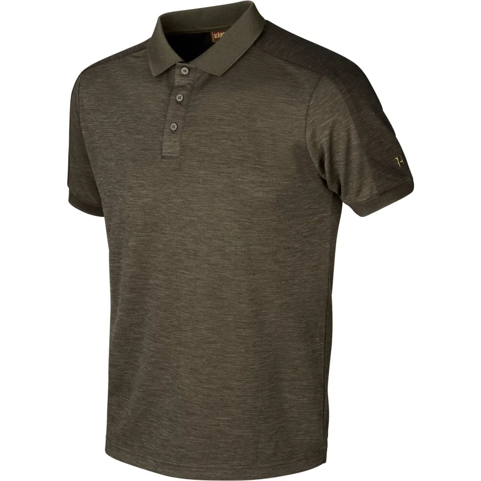 Härkila Tech Polo Jagd Polo Willow Green Stretch