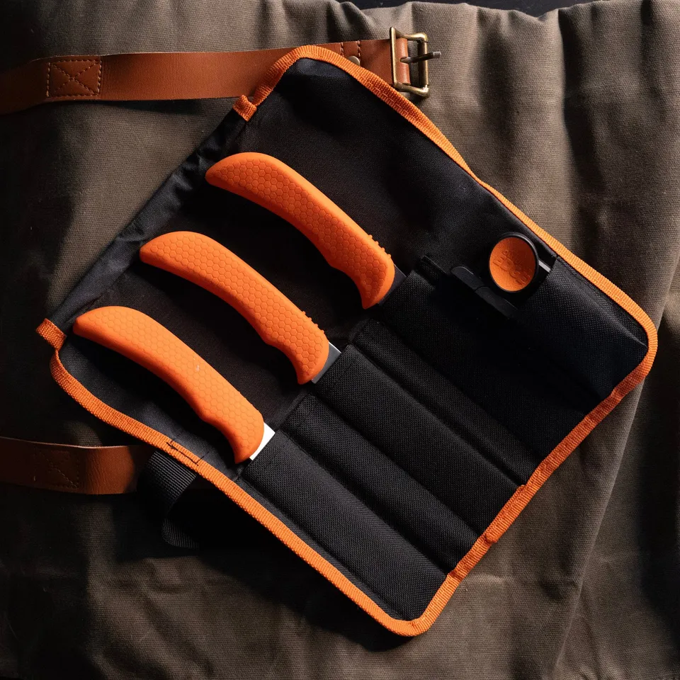 Outdoor Edge Wildlite Roll Pack Jagdmesserset 4-teilig Edelstahl