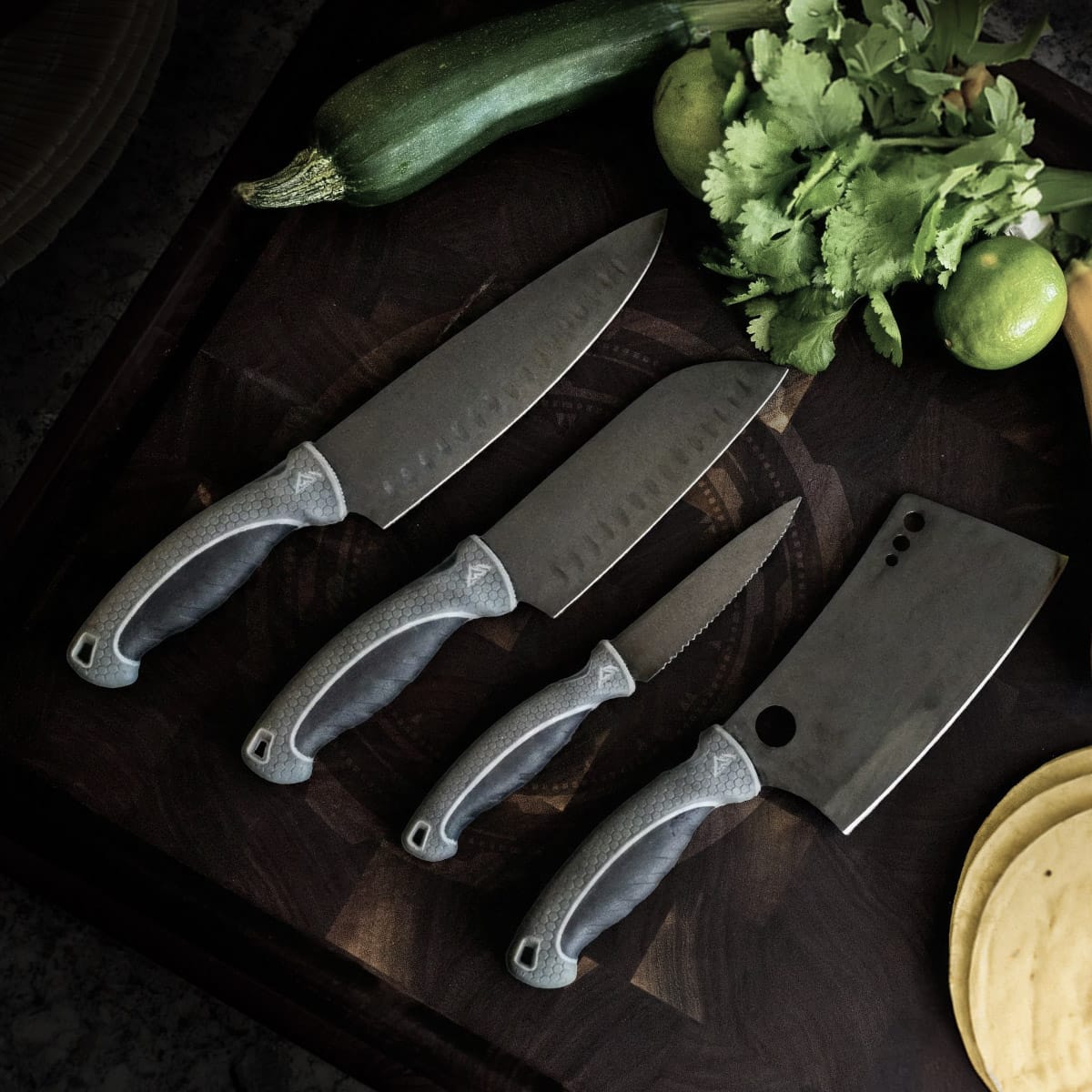 Outdoor Edge ErgoMax Messerset 4-teilig Chef Pro schwarz