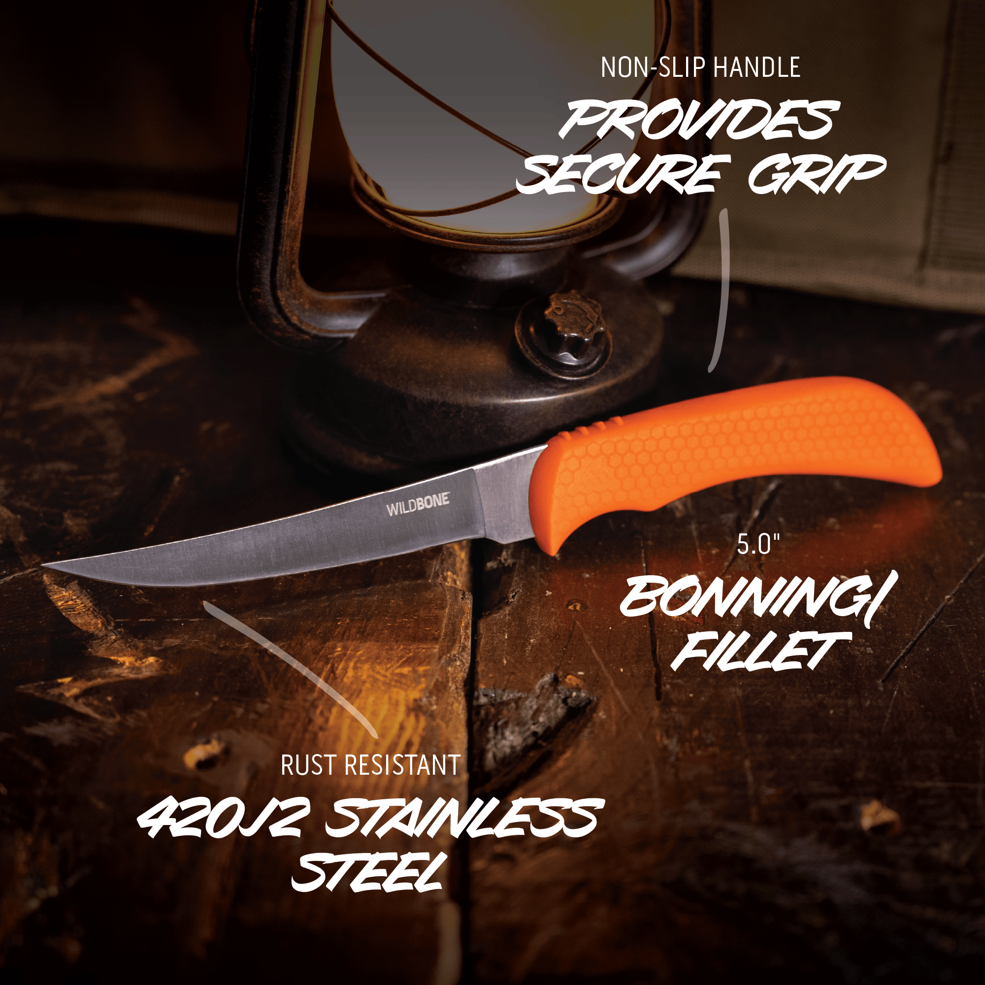 Outdoor Edge WildBone Aufbrechset 2 Messer orange
