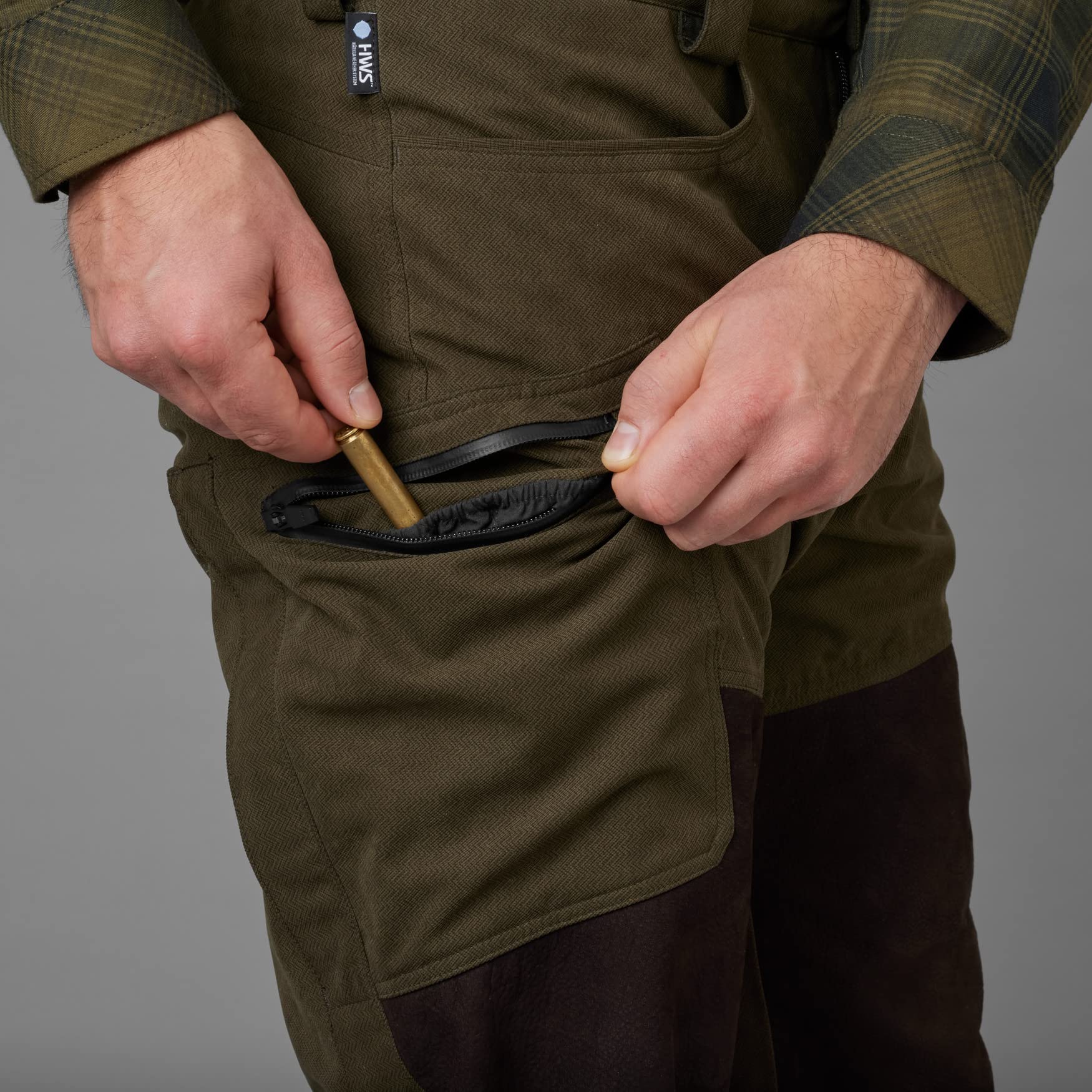 Härkila Driven Hunt HWS Hose 48 Willow Green Leder