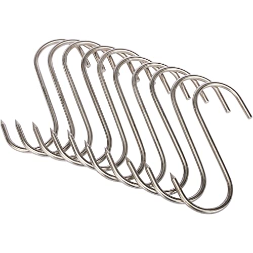 Wald & Forst S-Haken Edelstahl Fleischhaken 10er 16cm