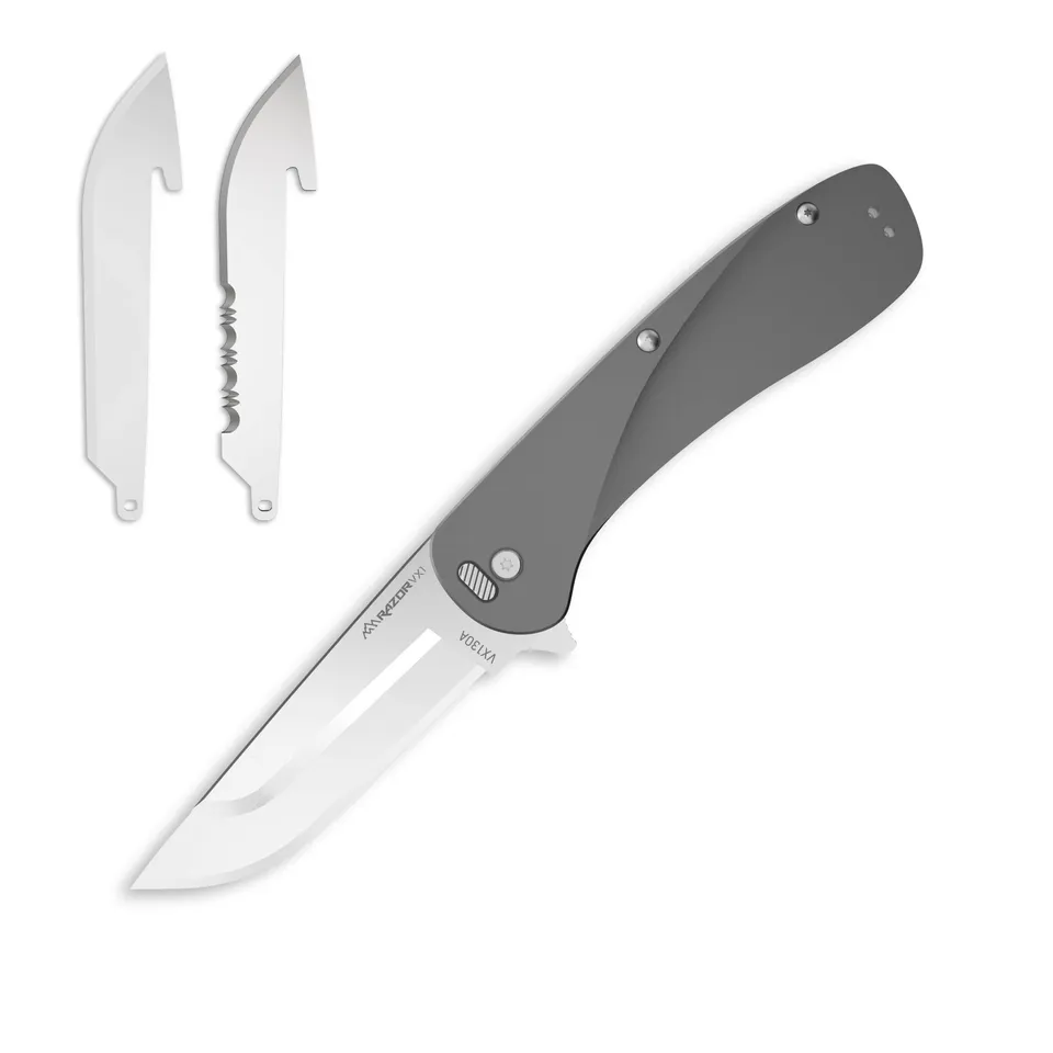 Outdoor Edge Razor VX1 Klappmesser Silber Aluminium 7,6 cm