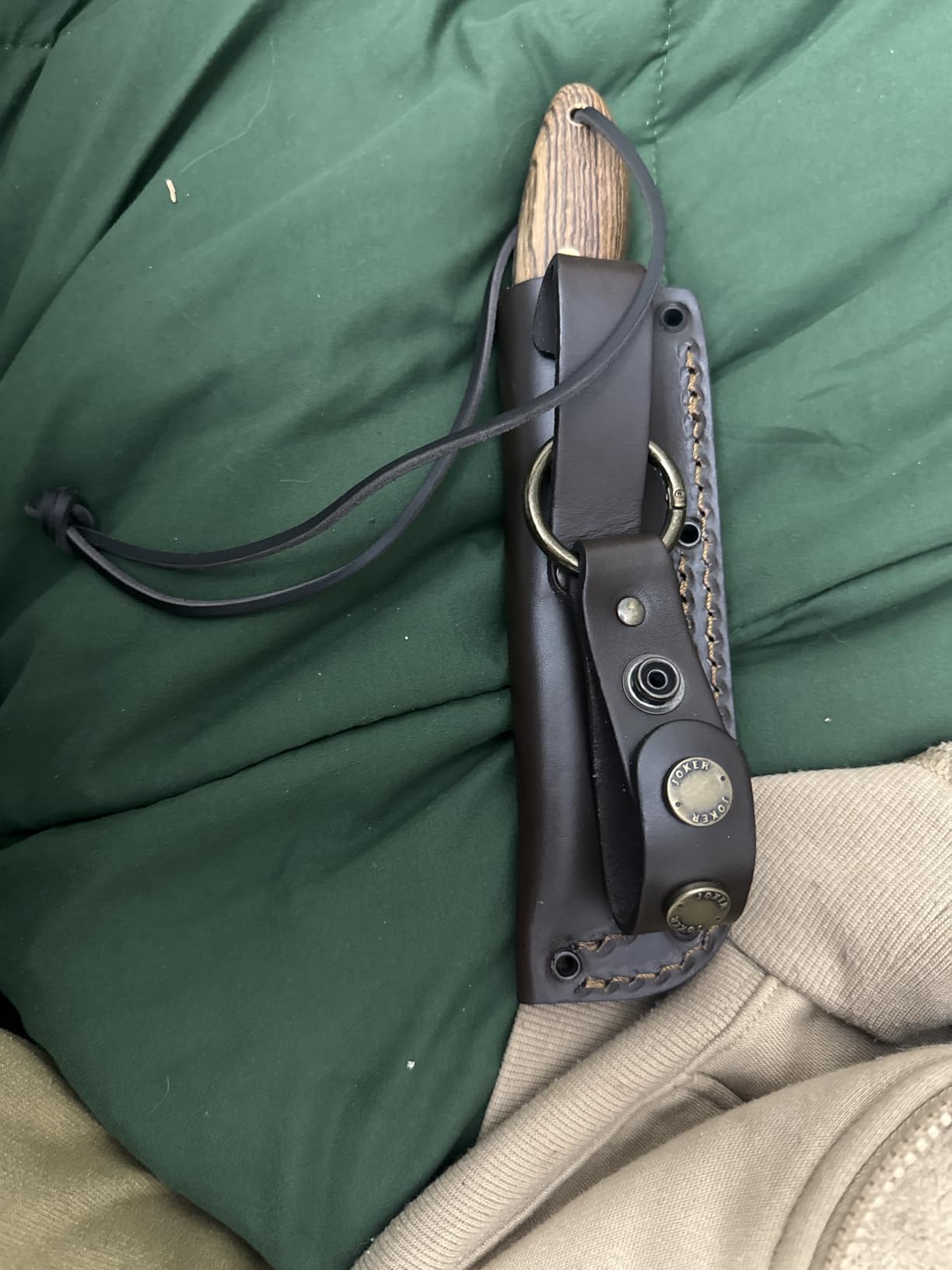 Joker Canadiense CB114 Jagdmesser Bocote rostfrei