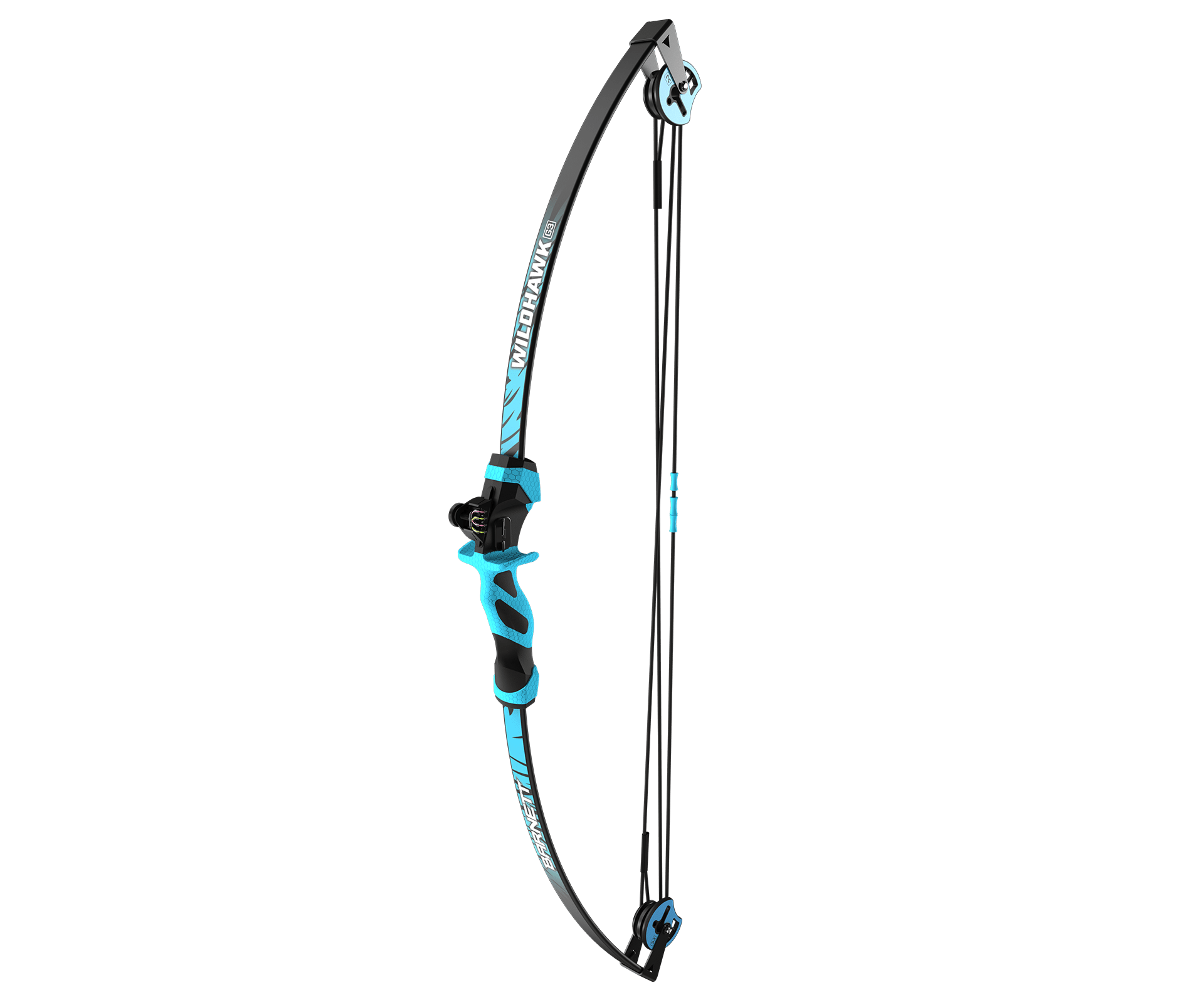 Barnett Wildhawk Jugend-Compoundbogen Blau 15 lbs