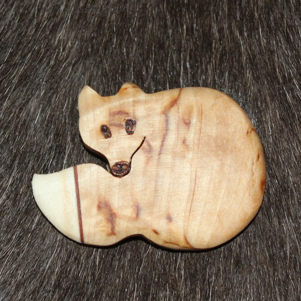 Wood Jewel 2107 Magnet Fuchs Maserbirke