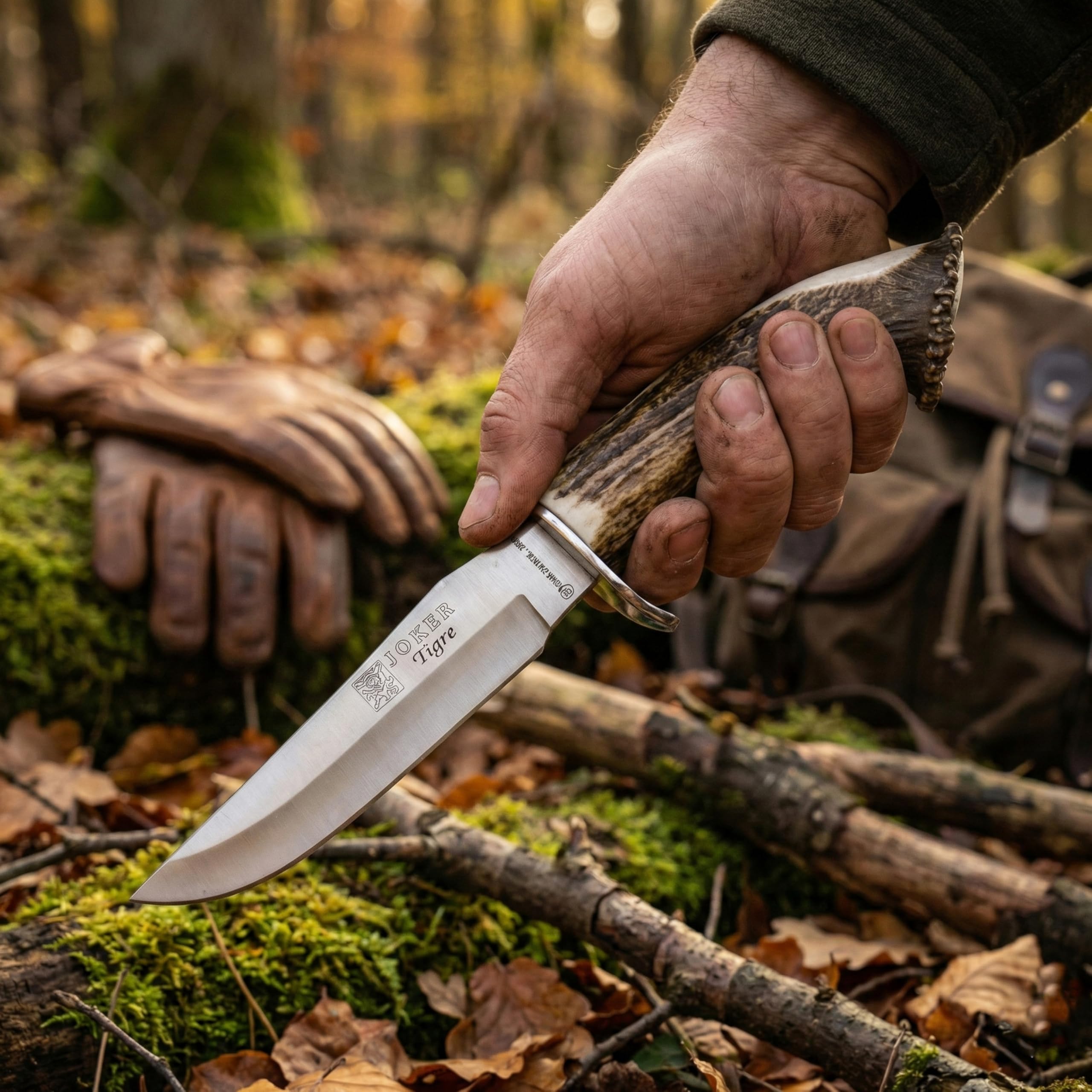 Joker Tigre CN33 Bergmesser Hirschkrone 14 cm Klinge