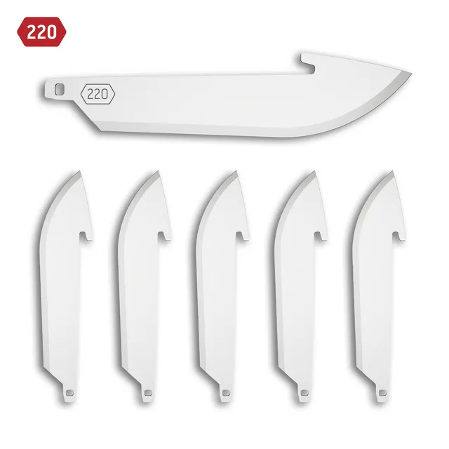 Outdoor Edge 220 Ersatzklingen 2.2 Zoll 6er Pack Drop-Point