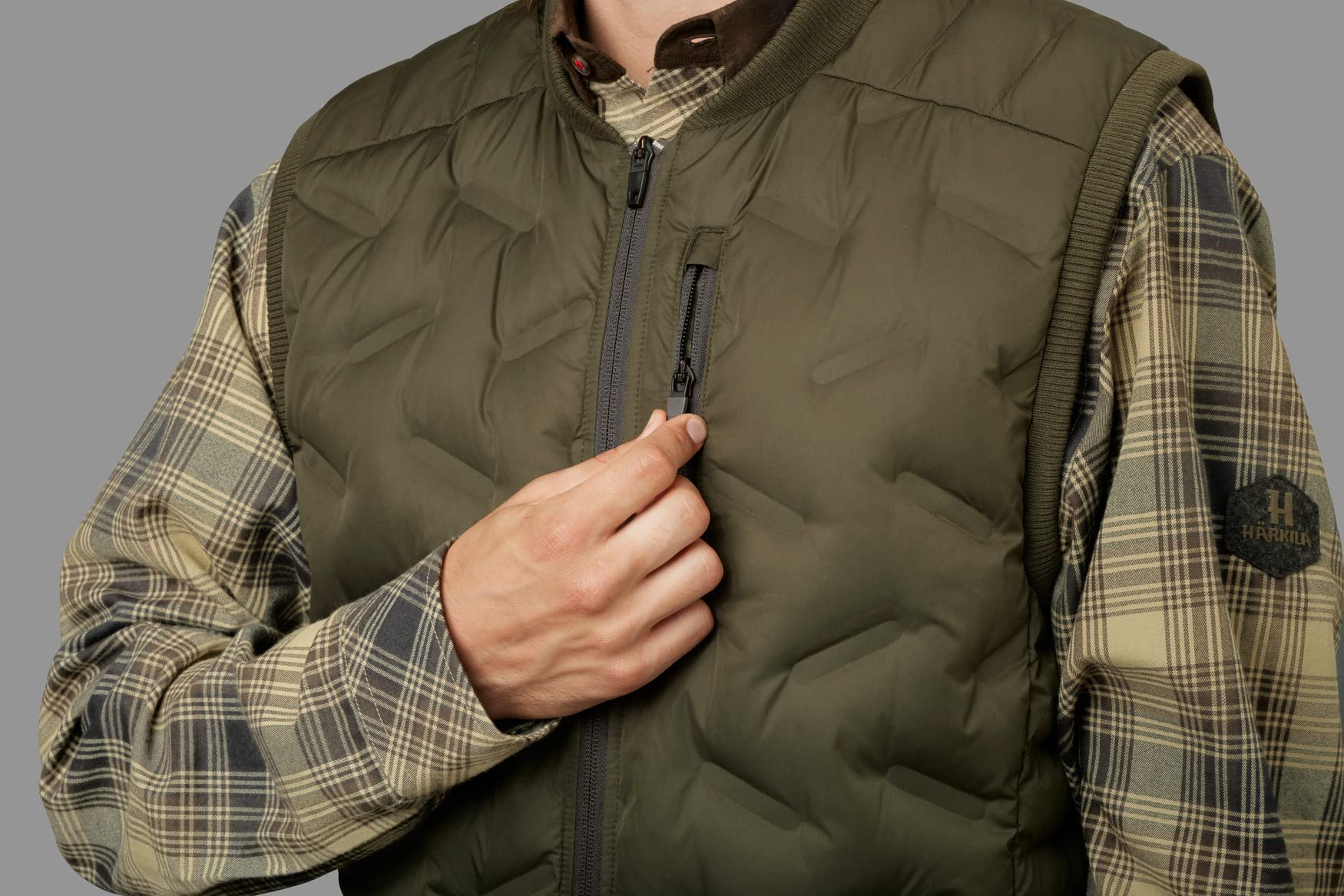 Härkila Driven Hunt Insulated Weste M Willow Green isoliert