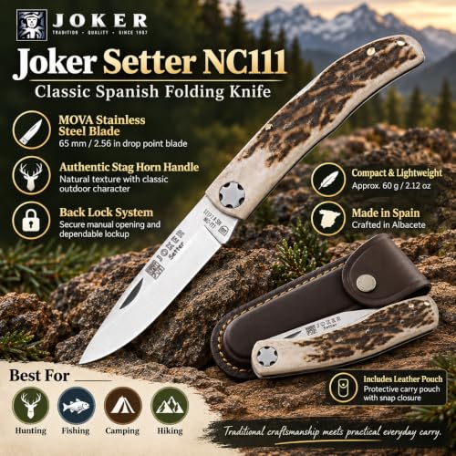 Joker Setter NC111 Taschenmesser 6,5 cm Hirschhorn