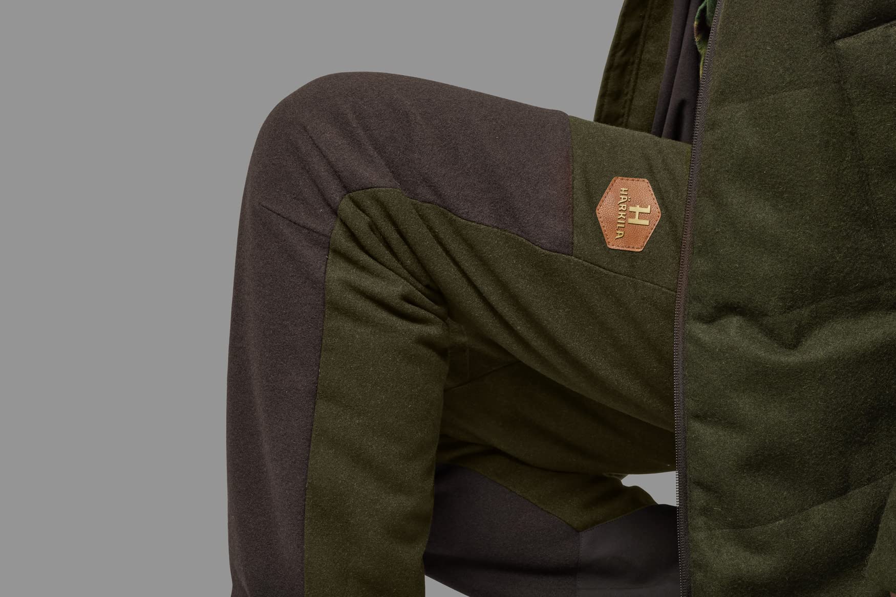 Härkila Metso Winterhose Damen Gr.40 Grün Braun Wolle