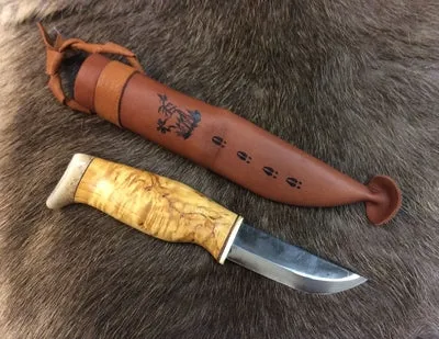 Wood Jewel 23N Pikkuleuku Messer 9 cm Karbonstahl