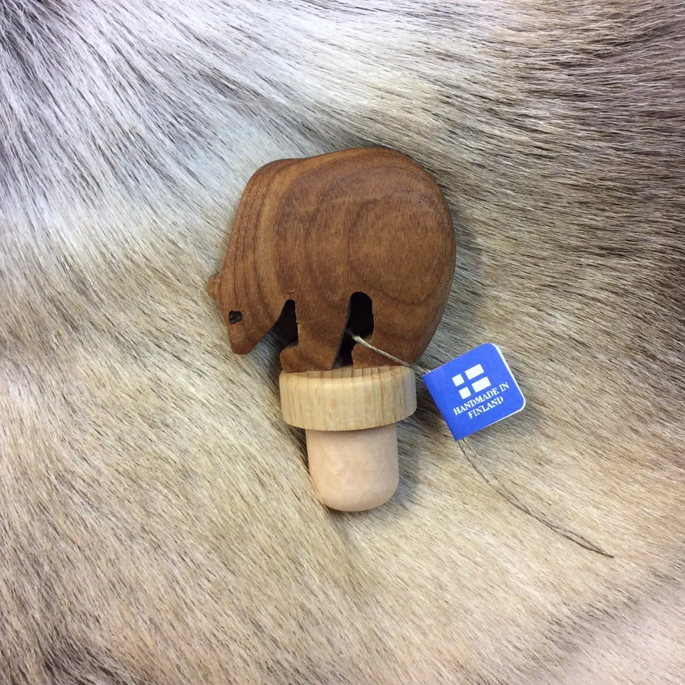 Wood Jewel 2307T Flaschenverschluss Bär dunkel