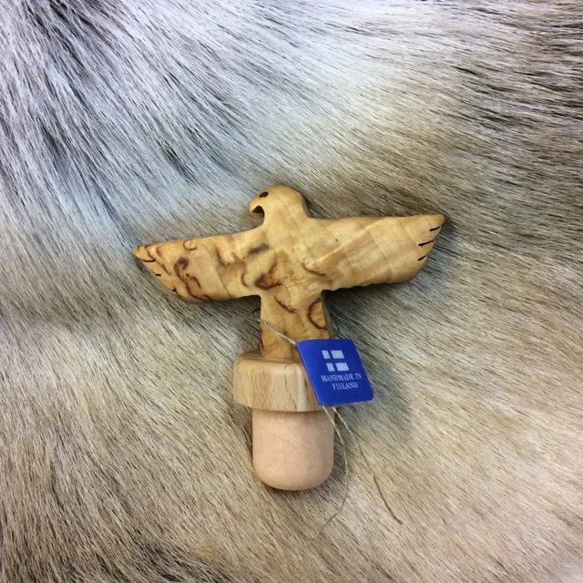 Wood Jewel 2357 Flaschenstopfen Adler fliegend Maserbirke