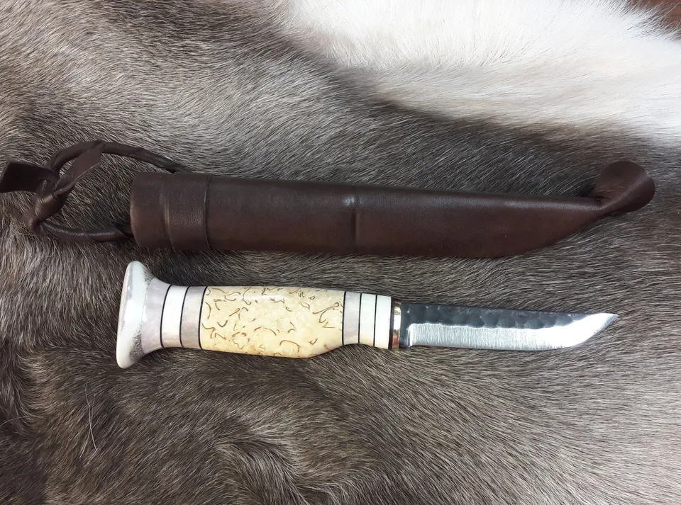 Wood Jewel 23LUX95 Luxurypuukko Messer 9,5 cm Maserbirke