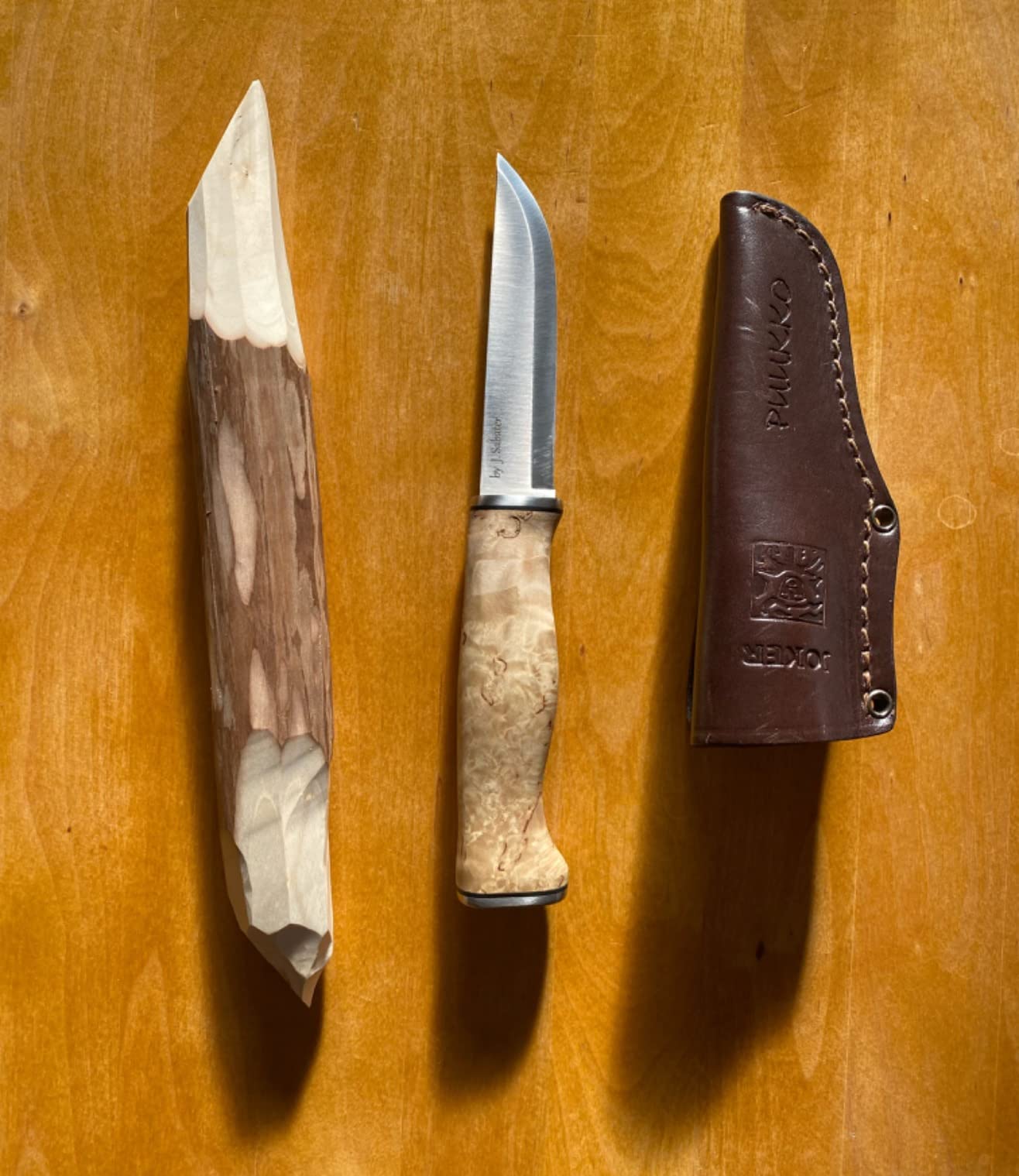 Joker Puukko CL127 Jagdmesser Birke 10 cm