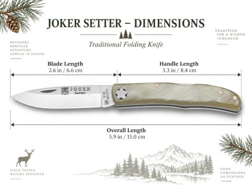 Joker Setter NA111 Taschenmesser Stierhorn 6,5 cm