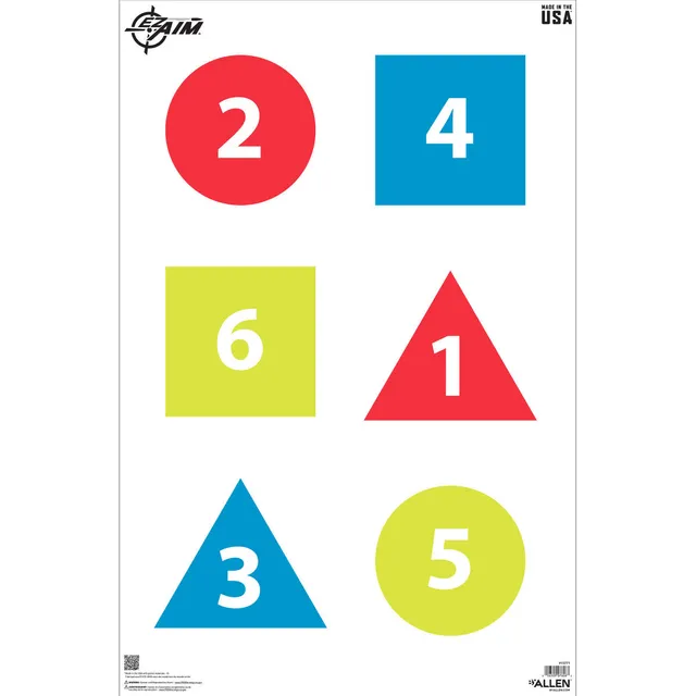 Allen EZ Aim Command Target Zielscheiben 50er Pack nummeriert